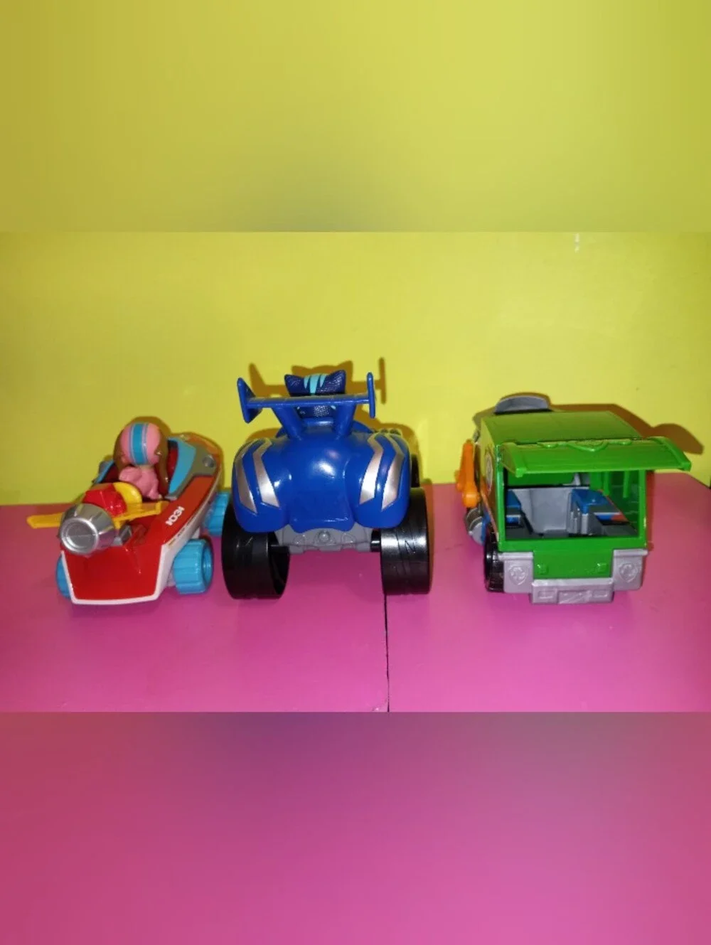 Pj masks & paw patrol kids toy car boat bundle